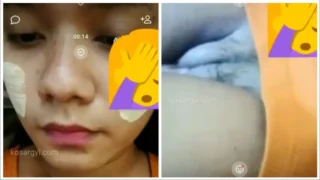 Video Call နဲ့ အဖုတ်ပြတဲ့ မမ – Lady Video Call Showing Pussy