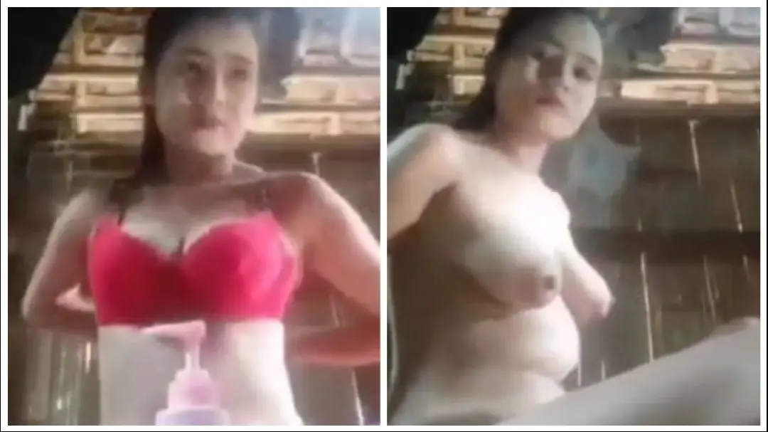 လိုးရှင်းလူးပြတဲ့ စော် – A Girl Shows Off Her Nude Body Lotion