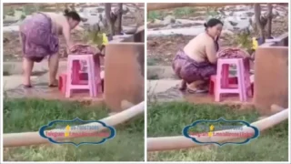 ဘွားတော်ကြီး ရေချိုးချောင်းရိုက် – Old Woman Shower Spy Camera