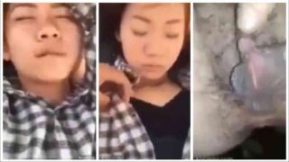ထန်းရည်မူးနေတဲ့စော်လေး – A Girl Drunk On Palm Juice And Pussy Fingering