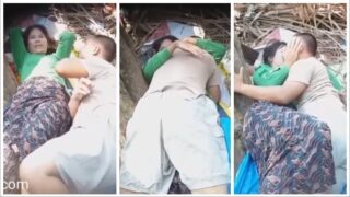 မြန်မာချောင်းရိုက် (၄၁) – Myanmar couple public outdoor dating