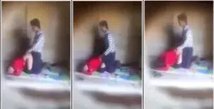 ဆော်လေးကဖင်ထောင်ပြီးကုန်းတာ ချောင်းရိုက်လေး