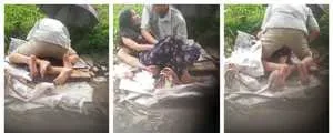 ထီးကာပီး heatတက်လွန်းနေတဲ့ကျော်ကြီး တည်းခိုခန်းမသွားတော့ ချောင်းရိုက်လေးမိ